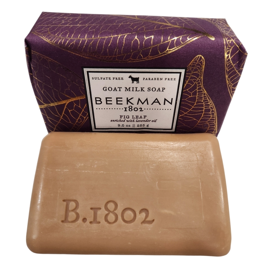 Beekman 1802 Fig Leaf Goat Milk Soap - TWO 9oz Bars